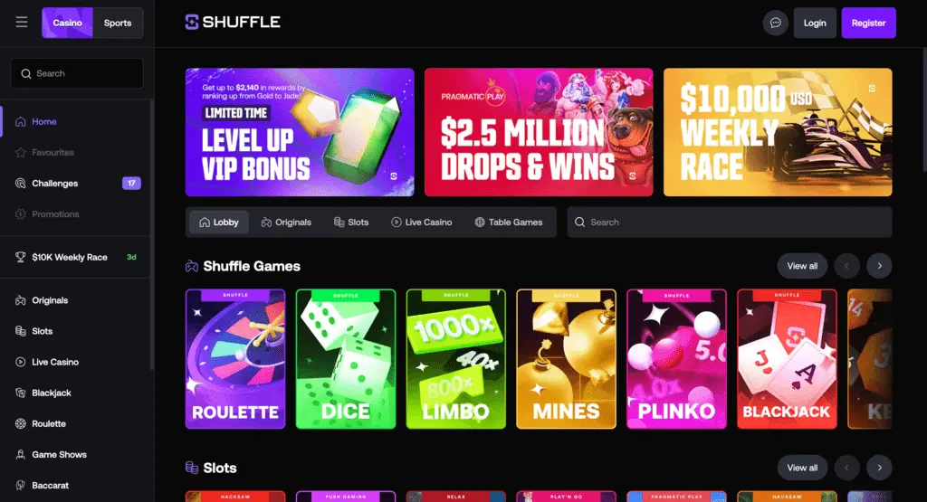 Shuffle Casino Review