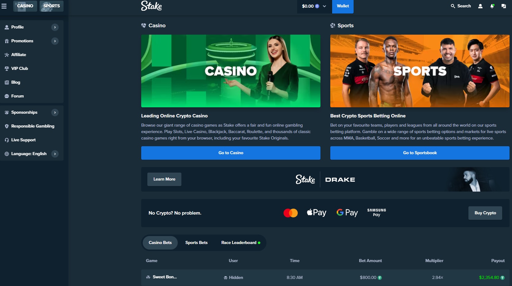 Stake Ethereum Casino