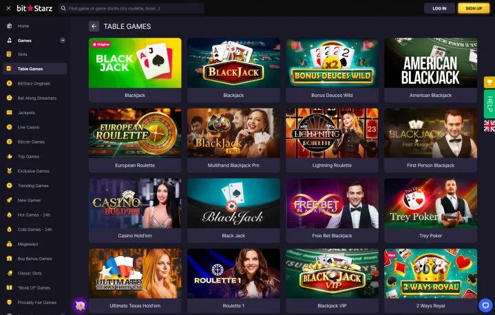 BitStarz Casino Games