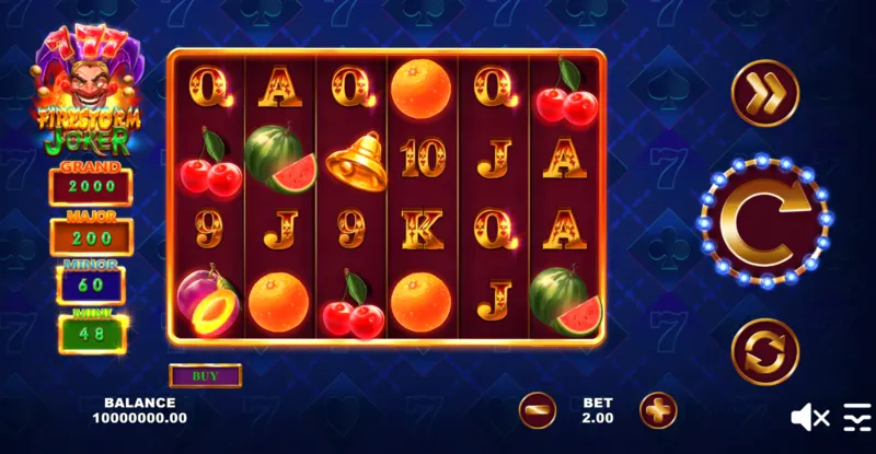 Firestorm Joker 777 slot by Zillion Games